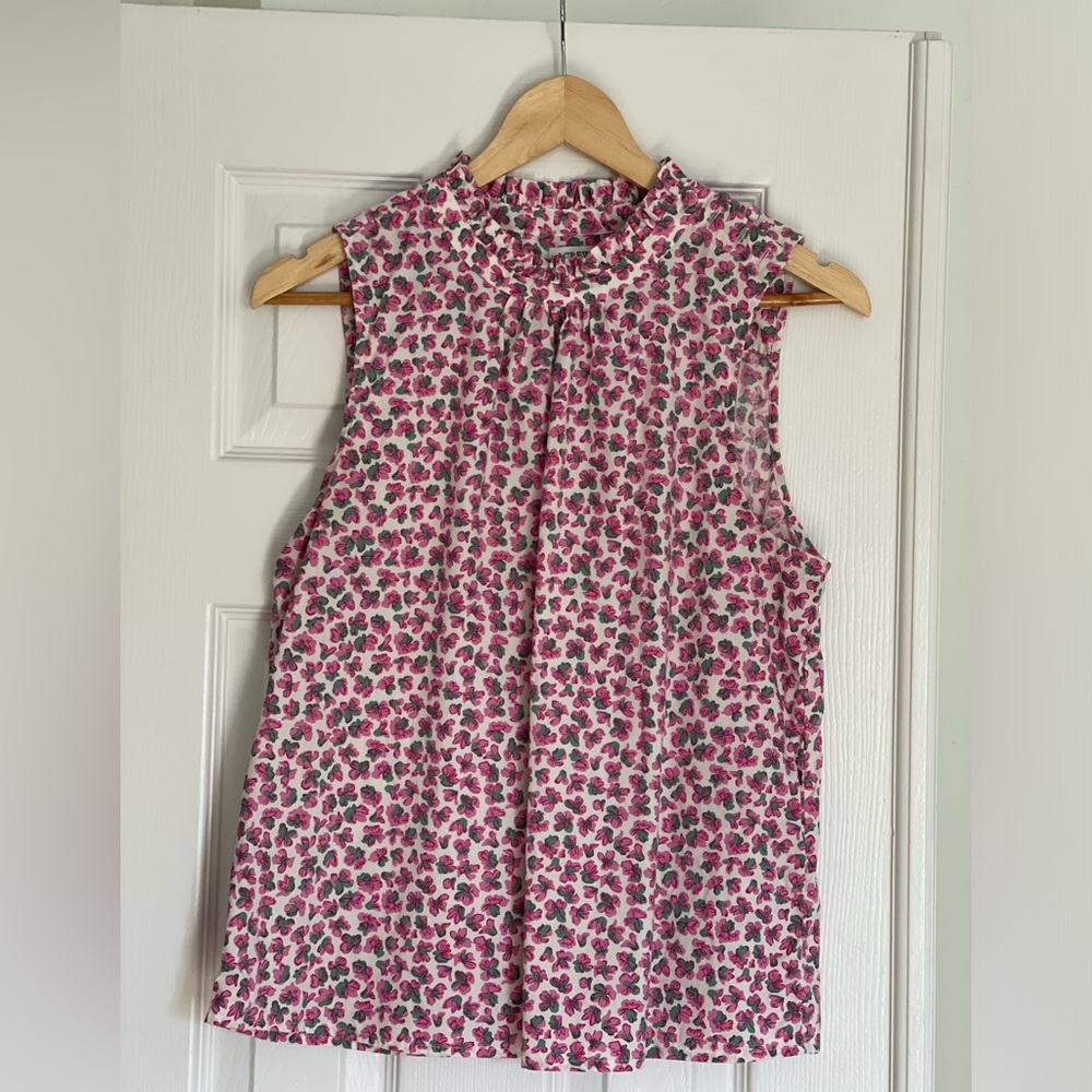 J. Crew sleeveless floral top